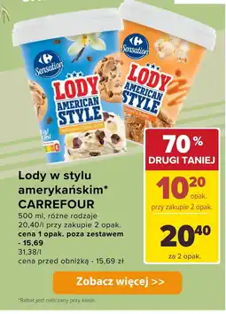 Carrefour Lody w stylu amerykańskim American Style, 1 opak. Carrefour oferta