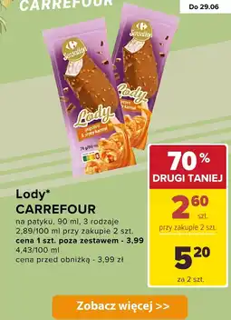 Carrefour Lody na patyku Carrefour oferta