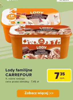 Carrefour Lody śmietankowo-czekoladowe Carrefour Classic oferta