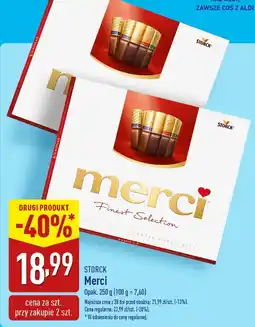 ALDI Czekolady Merci Finest Selection Storck oferta