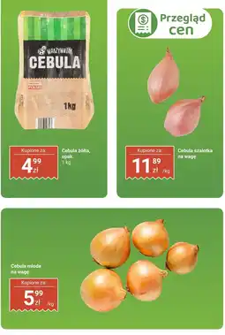 Biedronka Cebula młoda na wagę Biedronka oferta