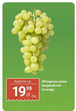 Biedronka Winogrono jasne bezpestkowe Biedronka oferta