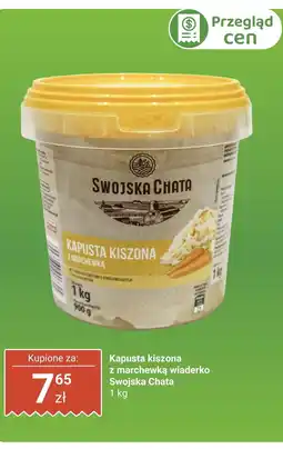 Biedronka Kapusta kiszona z marchewką Swojska Chata oferta