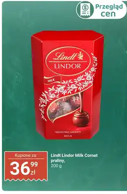 Biedronka Praliny Lindt Lindor Milk Cornet oferta
