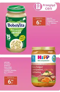 Biedronka Danie BoboVita Białe warzywa z indykiem w sosie po 15. miesiącu oferta