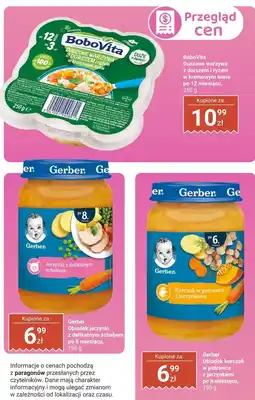Biedronka Danie BoboVita Duszone warzywa z dorszem i ryżem w kremowym sosie po 12 miesiącu oferta