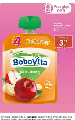 Biedronka Mus BoboVita jabłka i banany po 4. miesiącu oferta