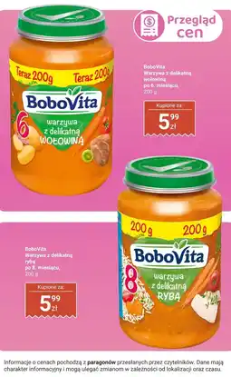 Biedronka Warzywa z delikatną wołowiną po 6. miesiącu BoboVita oferta