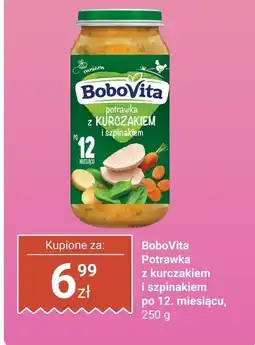Biedronka Potrawka z kurczakiem i szpinakiem po 12. miesiącu BoboVita oferta