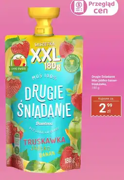 Biedronka Mus Drugie Śniadanie Mus jabłko-banan-truskawka Dawtona oferta