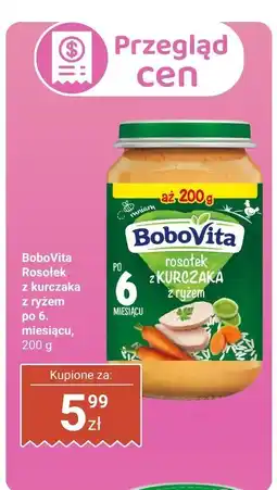 Biedronka BoboVita Rosołek z kurczaka z ryżem po 6 miesiącu oferta