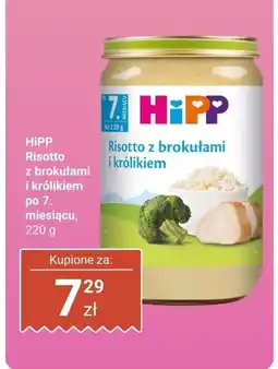 Biedronka HiPP Risotto z brokułami i królikiem po 7 miesiącu oferta