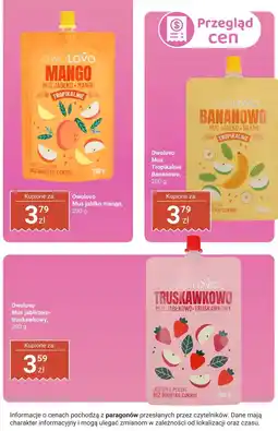 Biedronka Mus Owolovo jabłkowo-truskawkowy oferta