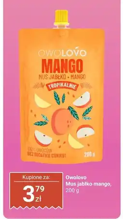 Biedronka Mus Owolovo jabłko mango oferta
