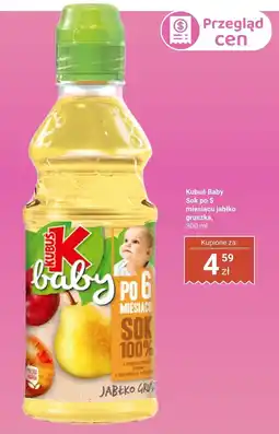 Biedronka Sok Kubuś Baby jabłko gruszka oferta