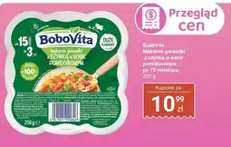Biedronka Danie gotowe BoboVita makaron gwiazdki z szynką w sosie pomidorowym po 15 miesiącu oferta