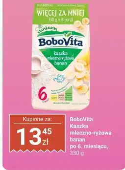 Biedronka Kaszka mleczno-ryżowa banan BoboVita oferta