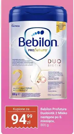 Biedronka Mleko Bebilon Profutura Duobiotik 2 następne po 6. miesiącu oferta