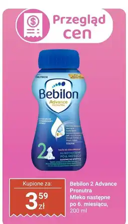 Biedronka Mleko Bebilon 2 Advance Pronutra następne po 6. miesiącu oferta