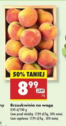 Biedronka Brzoskwinia na wagę Biedronka oferta