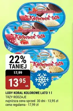 bi1 Lody Koral Kolorowe Lato oferta