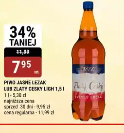 bi1 Piwo jasne Lezak lub Złoty Cesky Ligh oferta