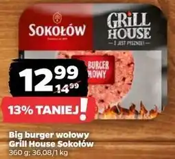 Netto Big burger wołowy Sokołów Grill House oferta