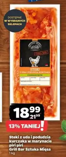 Netto Steki z uda i podudzia kurczaka w marynacie piri Sztuka Mięsa Netto oferta