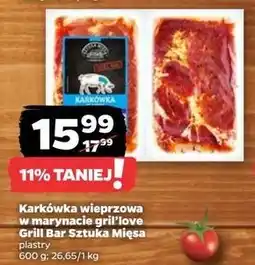 Netto Karkówka w marynacie grillowej plastry Grill Bar oferta