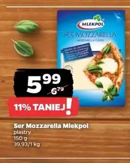Netto Ser mozzarella - plastry Mlekpol oferta