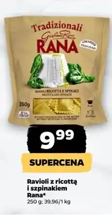 Netto Ravioli z ricottą i szpinakiem Giovanni Rana oferta