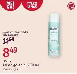 Rossmann Żel do golenia Isana oferta