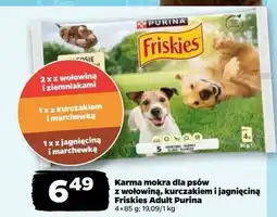 Netto Karma dla psa wołowina kurczak i jagnięcina w galaretce Purina Friskies oferta