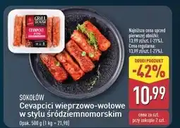 ALDI Cevapcici w stylu śródziemnomorskim Sokołów Grill House oferta