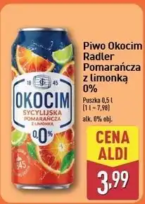 ALDI Piwo Okocim Radler Pomarańcza Sycylijska Z Limonką 0% oferta