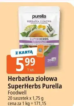 E.Leclerc Herbata ziołowa SuperHerbs Purella Foodwell oferta