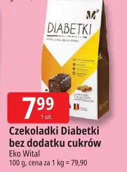 E.Leclerc Czekoladki Diabetki bez dodatku cukrów Eko Vital oferta