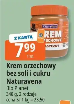 E.Leclerc Krem orzechowy bez soli i cukru Naturavena Bio Planet oferta