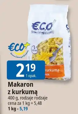 E.Leclerc Makaron z kurkumą Eco+ oferta