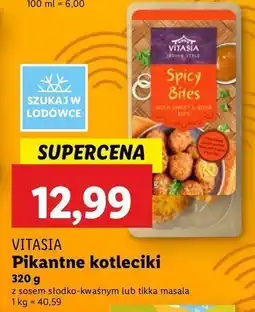 Lidl Pikantne kotleciki z sosoem tikka masala Vitasia india oferta