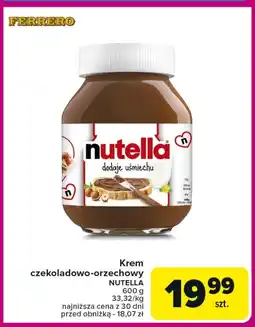 Carrefour Krem czekoladowy Nutella oferta