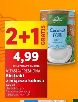 Lidl Mleczko kokosowe Vitasia oferta