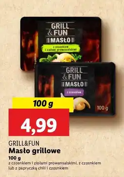 Lidl Masło z czosnkiem i ziołami Grill and fun oferta