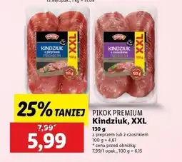 Lidl Kindziuk z czosnkiem Pikok oferta
