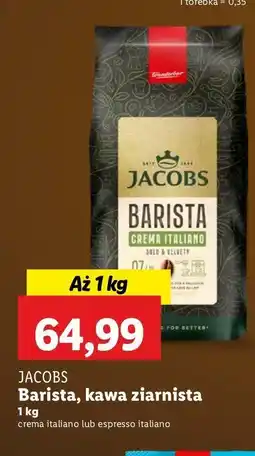 Lidl Kawa Jacobs barista editions crema italiano oferta