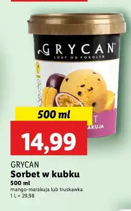 Lidl Sorbet marakuja Grycan oferta