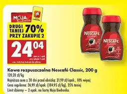 Biedronka Kawa rozpuszczalna Nescafé Classic oferta