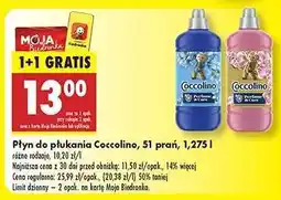 Biedronka Płyn do płukania Coccolino, 51 prań, 1,275 l oferta