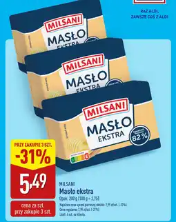 ALDI MILSANI Masło ekstra oferta