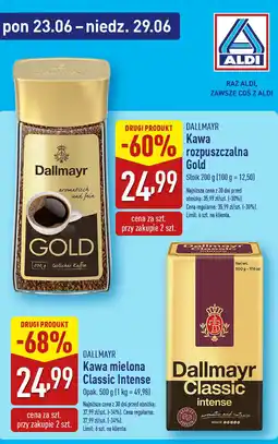ALDI Kawa rozpuszczalna Dallmayr Gold oferta